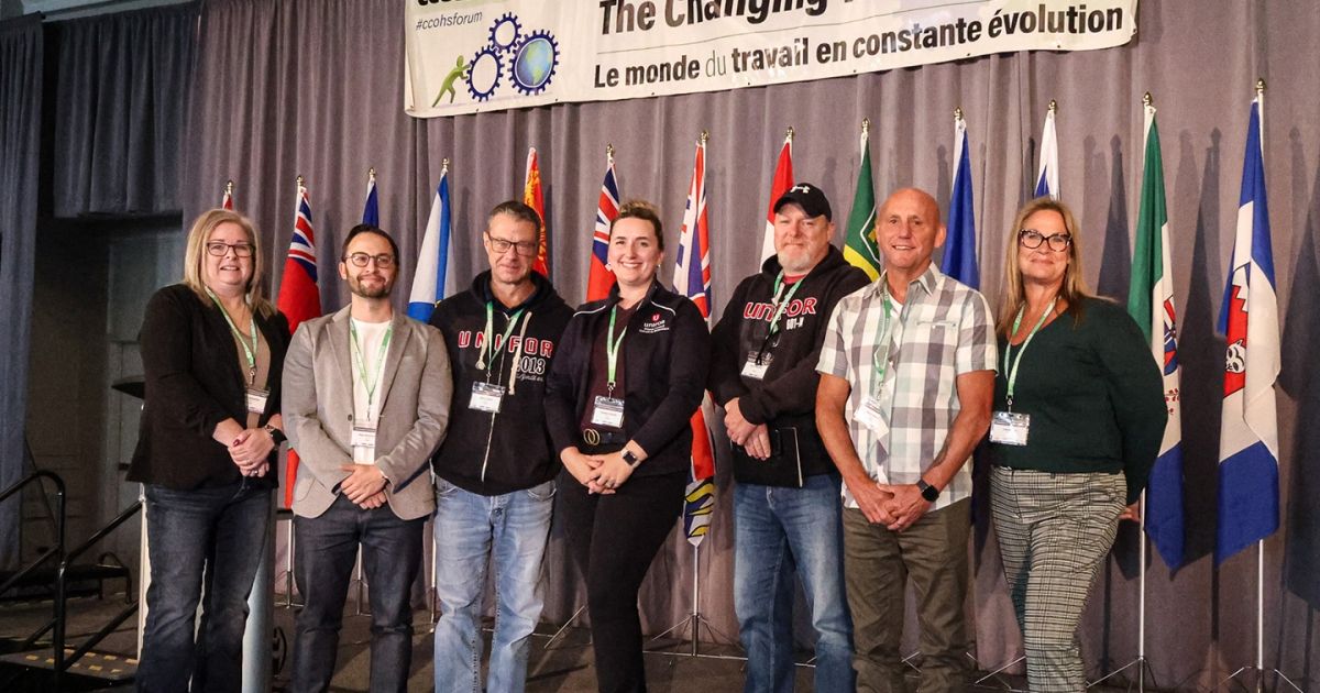 Atlantic health and safety activists attend CCOHS Forum in Halifax Unifor